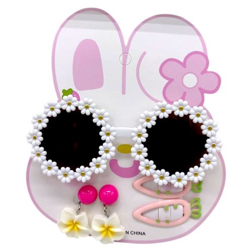 Аксессуары для девочек, очки, заколочки для волос (БЕЛЫЙ)  мініатюра фото 1