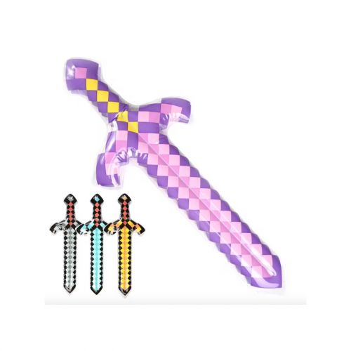 Надувна іграшка "Minecraft" Меч (ЖОВТО-ФІОЛЕТОВИЙ)  мініатюра фото 1