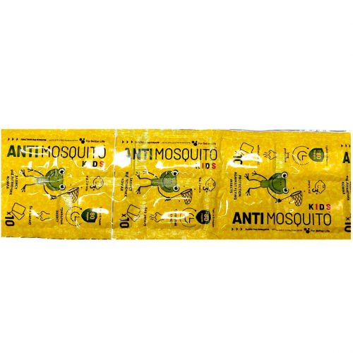 ПЛАСТИНИ ВІД КОМАРІВ (ДЛЯ ФУМІГАТОРА) ANTI MOSQUITO KIDS (10 шт)  мініатюра фото 1