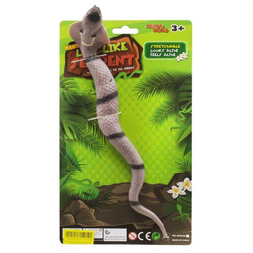 Уцінка. Змія-тягучка "Кобра", бежевий - Розірвана резина на іграшці фото