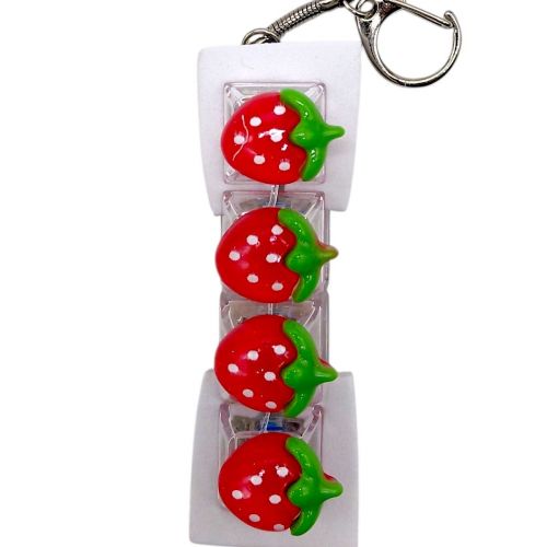 КЛАВІАТУРА-БРЕЛОК LED 4 КНОПКИ (ПОЛУНИЦЯ)  мініатюра фото 1