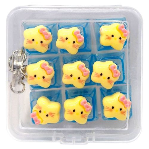 КЛАВІАТУРА-БРЕЛОК LED 9 КНОПОК (ЗІРОЧКИ) мікс  мініатюра фото 1