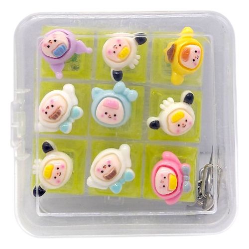 КЛАВІАТУРА-БРЕЛОК LED 9 КНОПОК (КАПЕЛЮШКИ) мікс  мініатюра фото 1