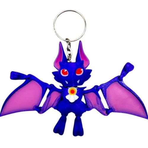 Брелок (3d печать) "99 NIGHTS IN THE FOREST.  Летучая мышь-ВАМПИР", 7 см  мініатюра фото 1