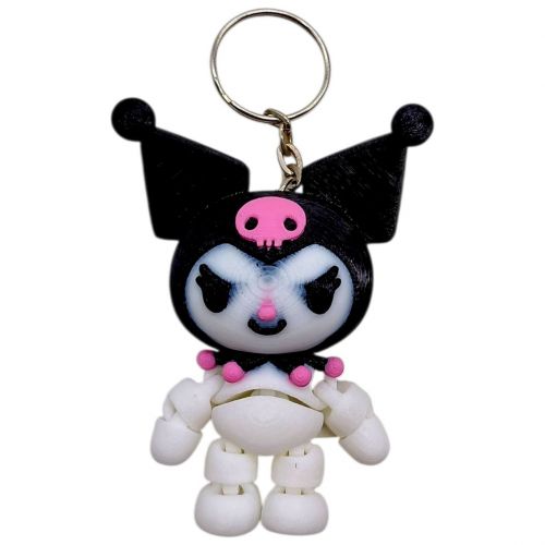 Брелок (3d печать) "Аниме.  Санрио.  Куроми \ KUROMI", 7. 5 см  мініатюра фото 1