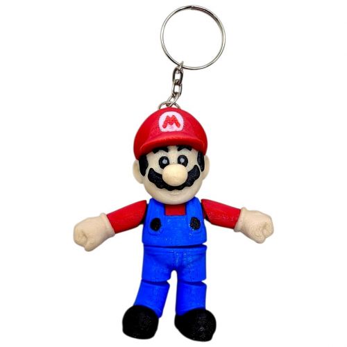 Брелок (3d печать) "БРАТЬЯ МАРИО: МАРИО \ MARIO", 7. 5 см  мініатюра фото 1