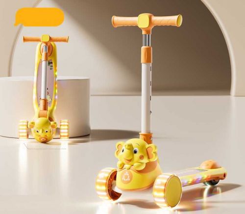 Самокат триколісний Skyper, (жовтий)  мініатюра фото 1