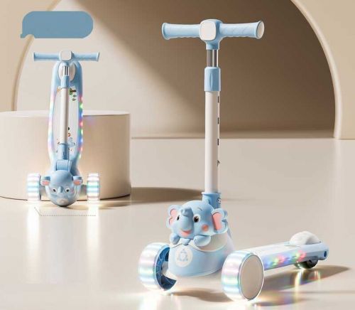 Самокат триколісний Skyper, (блакитний)  мініатюра фото 1