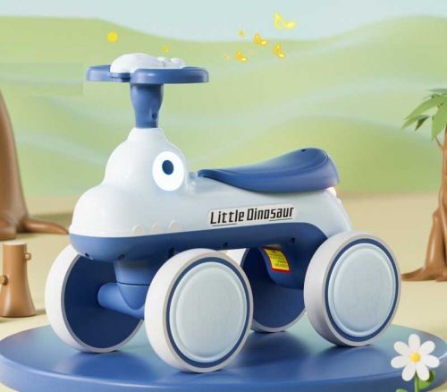 Велобіг JOY 4-х колісний колеса PU, рама пластик, озвучування та підсвічування, в коробці  мініатюра фото 1