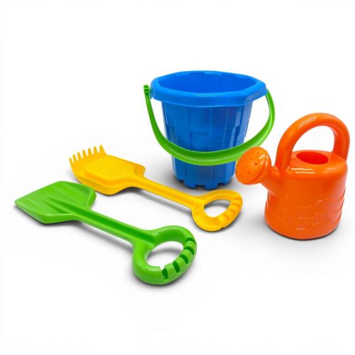 Пісочний набір пластиковий, блакитний (4 елем) фото