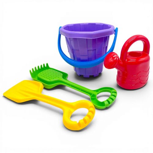 Пісочний набір пластиковий, фіолетовий (4 елем) фото