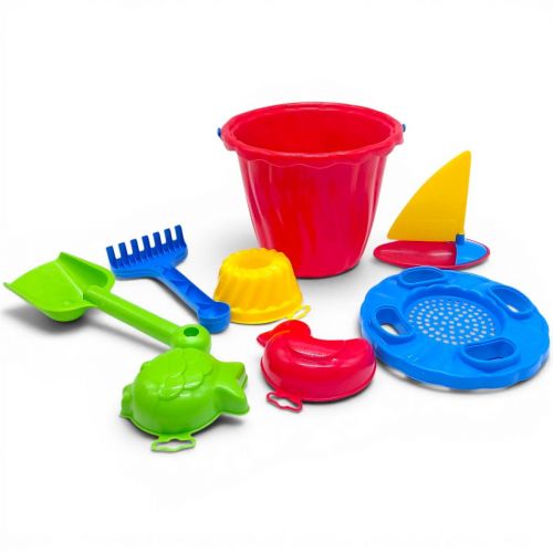 Пісочний набір "Кая" з корабликом (ЧЕРВОНИЙ)  мініатюра фото 1