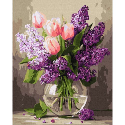 Картина по номерах "Пелюстковий танок весни" 40х50 см  мініатюра фото 1