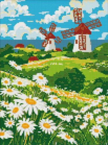 Алмазна мозаїка без підрамника - Поле ромашок ©art_selena_ua  мініатюра фото 1