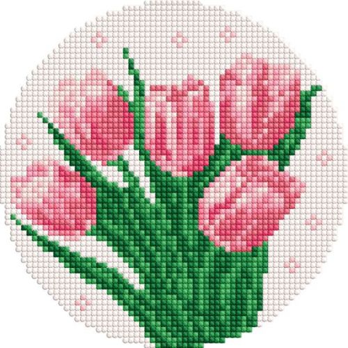 Алмазна мозаїка - Ніжні тюльпани ©art_selena_ua  мініатюра фото 1