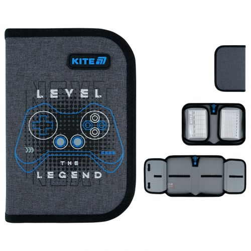 Пенал Kite 1 від. , 2 відв. , без наповнення 622 Level UP  мініатюра фото 1