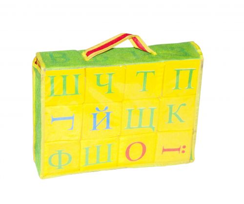 Набор кубиков.  Буквы.  Украинский алфавит фото