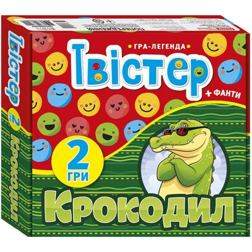 Гра "Твістер+крокодил (укр)  мініатюра фото 1