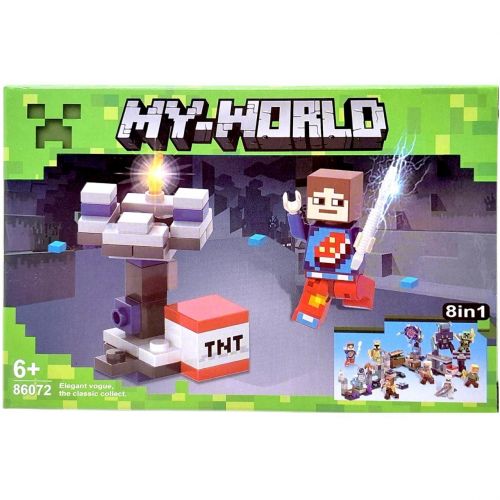 КОНСТРУКТОР "МАЙНКРАФТ/MINECRAFT", MY-WORLD (ВИД 1)  мініатюра фото 1