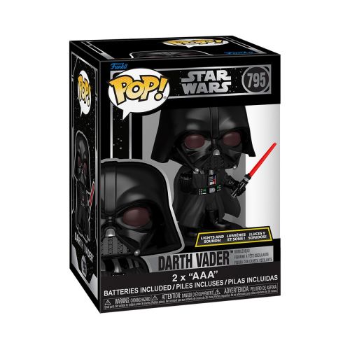 Игровая фигурка Funko POP! серии Звездные войны - Дарт Вейдер (звук, свет)  мініатюра фото 1