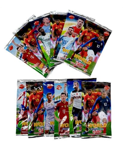Футболки картки "World football stars", 12 шт у наборі  мініатюра фото 1