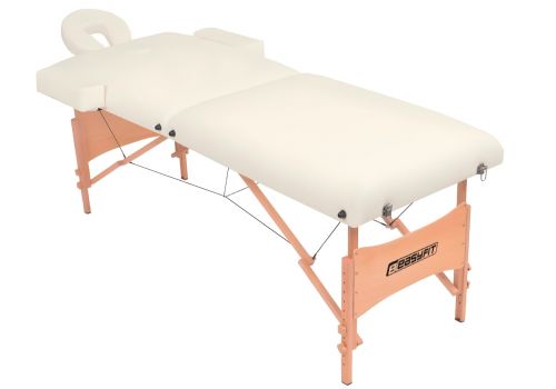 Масажний стіл EasyFit ZenRest кушетка складна Бежевий з чохлом  мініатюра фото 1