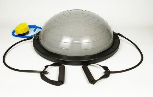 Балансувальна платформа EasyFit BOSU 60 см Сірий  мініатюра фото 1