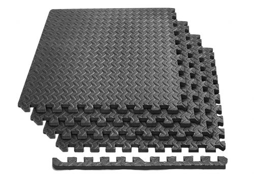 Татамі мат EasyFit SwallowTail-2 4 шт (60х60х2 см) пазл ластівчин хвіст з бортиком  мініатюра фото 1