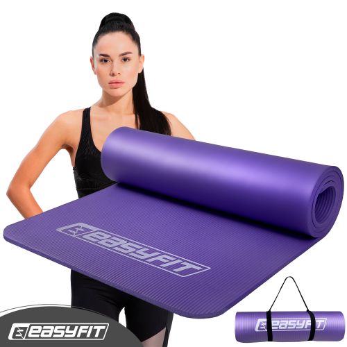 Коврик для фитнеса и йоги EasyFit NBR 10 мм Фиолетовый  мініатюра фото 1