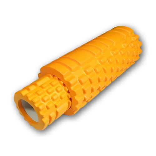 Масажний ролик EasyFit Grid Roller Double 33 см Помаранчевий  мініатюра фото 1