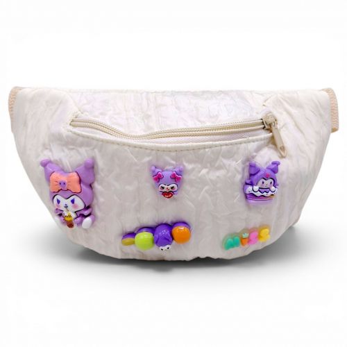 Дитяча напоясна сумочка "Sanrio" одне відділення, в пакеті (БЕЖЕВА)  мініатюра фото 1