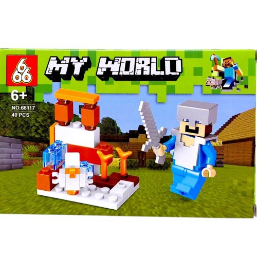 КОНСТРУКТОР "MINECRAFT" ВИД 1, 40 елементів фото