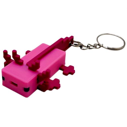 3D Брелоки MINECRAFT / МАЙНКРАФТ AXOLOTL/ АКСОЛОТЛЬ KEYCHAIN, 3D друк  мініатюра фото 1