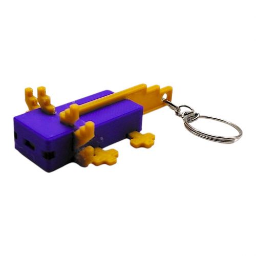 3D Брелоки MINECRAFT / МАЙНКРАФТ AXOLOTL/ АКСОЛОТЛЬ KEYCHAIN, 3D друк  мініатюра фото 1