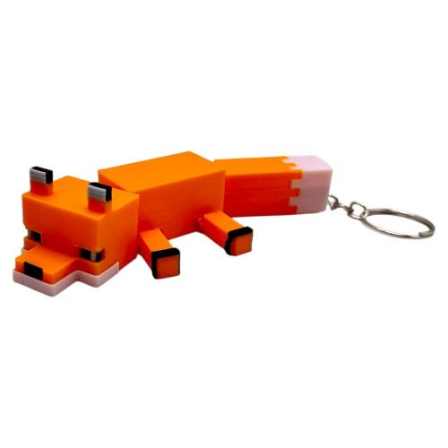 3D Брелоки MINECRAFT / МАЙНКРАФТ FOX/ ЛИСИЧКА KEYCHAIN, 3D друк  мініатюра фото 1