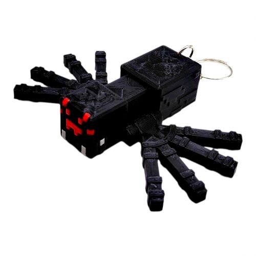 3D Брелоки MINECRAFT / МАЙНКРАФТ SPIDER / ПАВУК KEYCHAIN, 3D друк  мініатюра фото 1