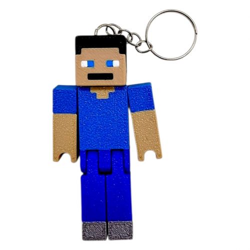 3D Брелоки MINECRAFT / МАЙНКРАФТ STEVE / СТІВ KEYCHAIN, 3D друк  мініатюра фото 1