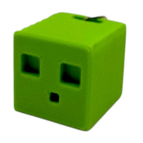 Брелок 3D друк "Minecraft Slime / Слизень Майнкрафт Keychain"  мініатюра фото 1