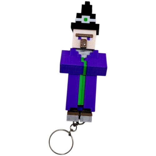 3D Брелоки MINECRAFT / МАЙНКРАФТ WITCH / ВІДЬМА KEYCHAIN, 3D друк  мініатюра фото 1