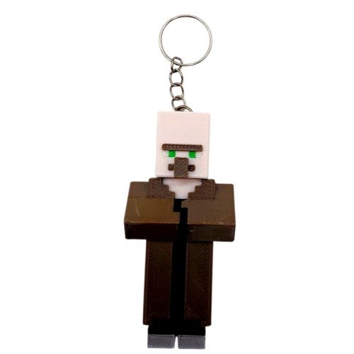 3D Брелоки MINECRAFT / МАЙНКРАФТ VILLAGER / СЕЛЯНИН KEYCHAIN, 3D друк  мініатюра фото 1