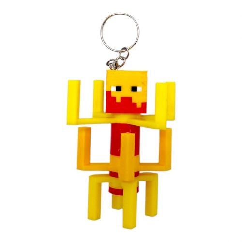 3D Брелоки MINECRAFT / МАЙНКРАФТ BLAZE / ІФРИТ БЛЕЙЗ KEYCHAIN, 3D друк  мініатюра фото 1