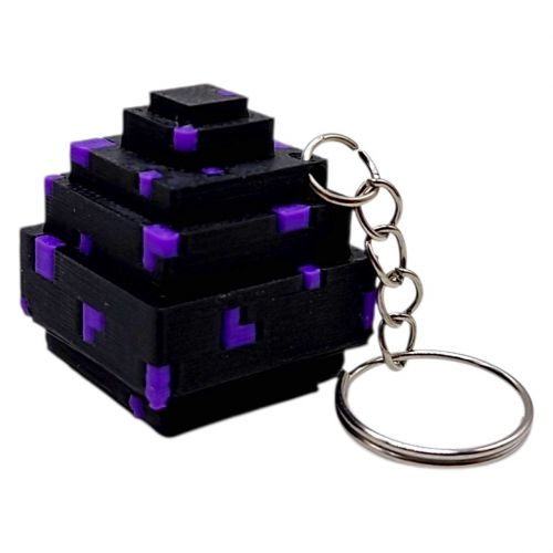 3D Брелоки MINECRAFT / МАЙНКРАФТ DRAGON EGG / ЯЙЦЕ ДРАКОНА KEYCHAIN, 3D друк  мініатюра фото 1