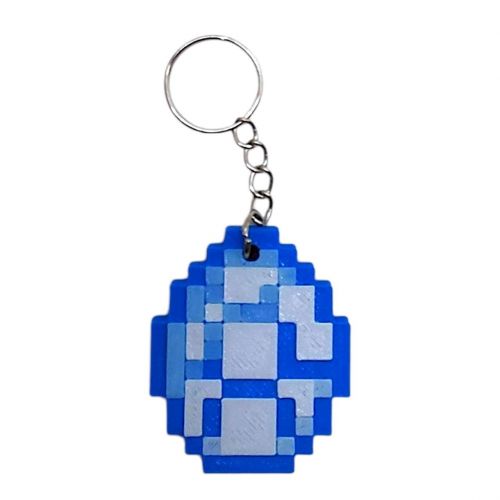 3D Брелоки MINECRAFT / МАЙНКРАФТ 2D DIAMOND / ДІАМАНТ KEYCHAIN, 3D друк  мініатюра фото 1