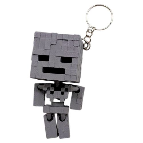 3D Брелоки MINECRAFT / МАЙНКРАФТ CHUBBY SKELETON / СКЕЛЕТ ГОЛОВАСТИК KEYCHAIN, 3D друк  мініатюра фото 1