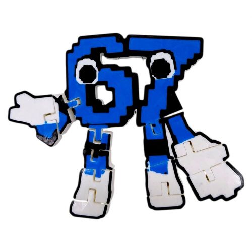 Антистрес ROBLOX 67 / 67 BRAINROT SIX-SEVEN KEYCHAIN, 3D друк  мініатюра фото 1