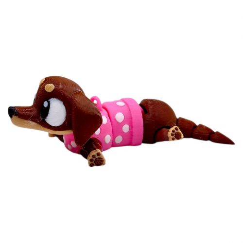 3D Брелоки CUTE DACHSHUND / ТАКСА KEYCHAIN, 3D печать  мініатюра фото 1