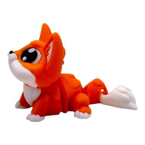 3D Брелоки "CUTE FOX / Мила ЛИСИЧКА", Keychain, 3D друк  мініатюра фото 1