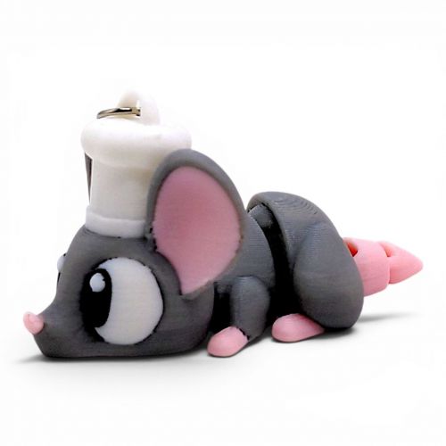 Cute Chef Mouse / Мишка Рататуй Keychain  мініатюра фото 1