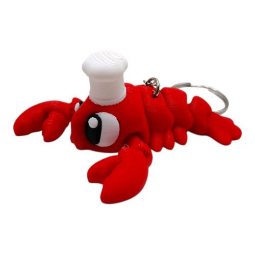 Cute Chef Lobster / Шеф Лобстер Keychain  мініатюра фото 1