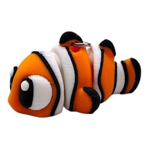 3D Брелоки "CUTE FLEXI TROPICAL FISH / ТРОПІЧНА РИБА", Keychain, 3D друк  мініатюра фото 1